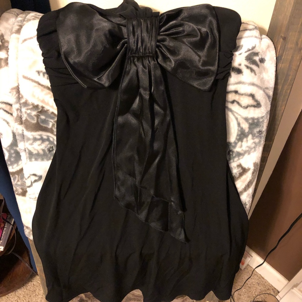 Black halter dress
